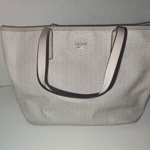 GUESS Women's Cream Tote Bag